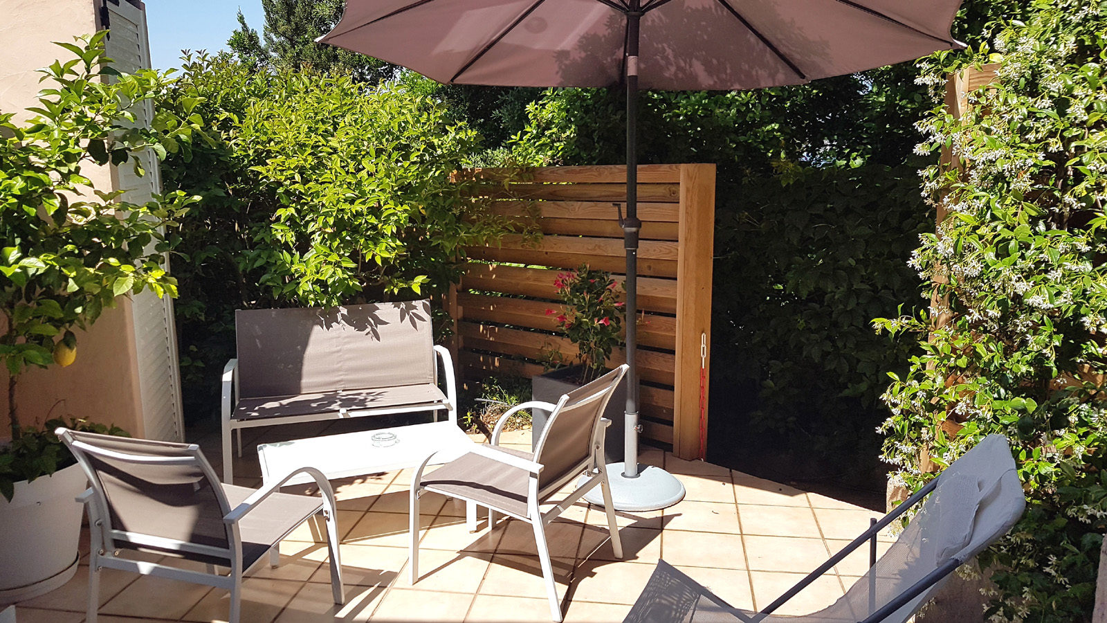 A true outdoor living room.